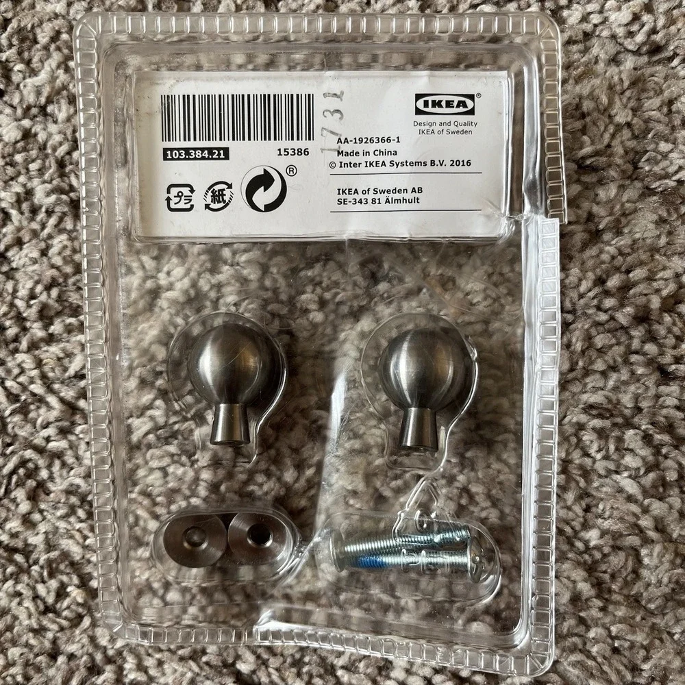 IKEA Lot Of 2 Stainless Steel Handles - BAGGANÄS‎ - 20 mm 13/16
